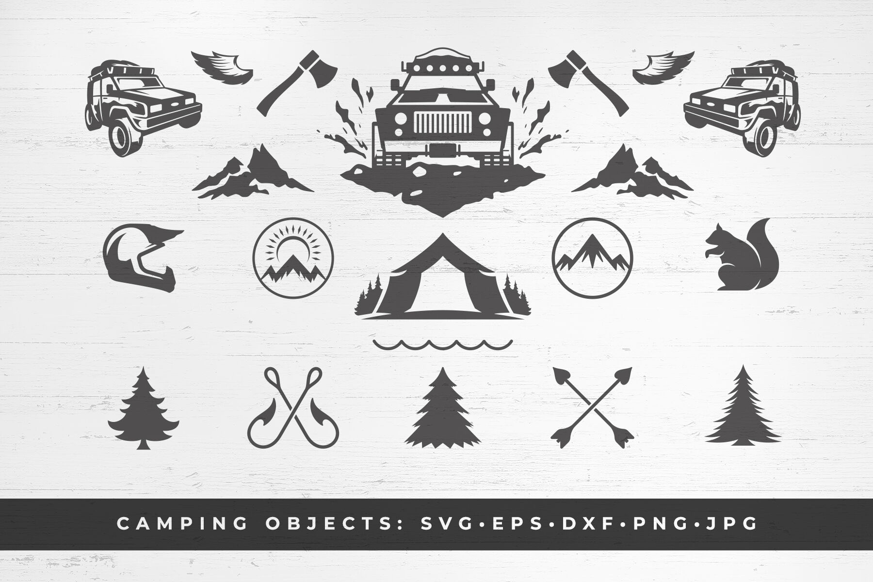 On A Dark Desert Highway Travel Camping Explore Mountain Hiking Adventure Wild SVG PNG Files Vector Editable Printable