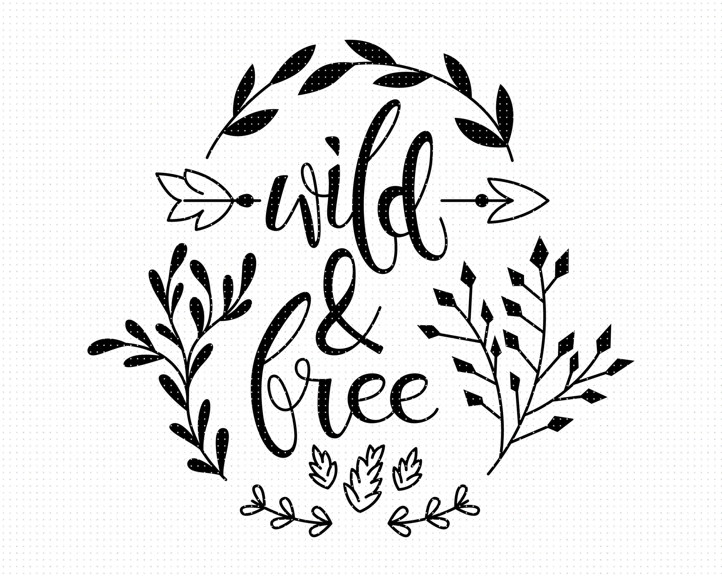 Download Wild And Free Svg Png Dxf Clipart Eps Vector Cut File By Crafteroks Thehungryjpeg Com
