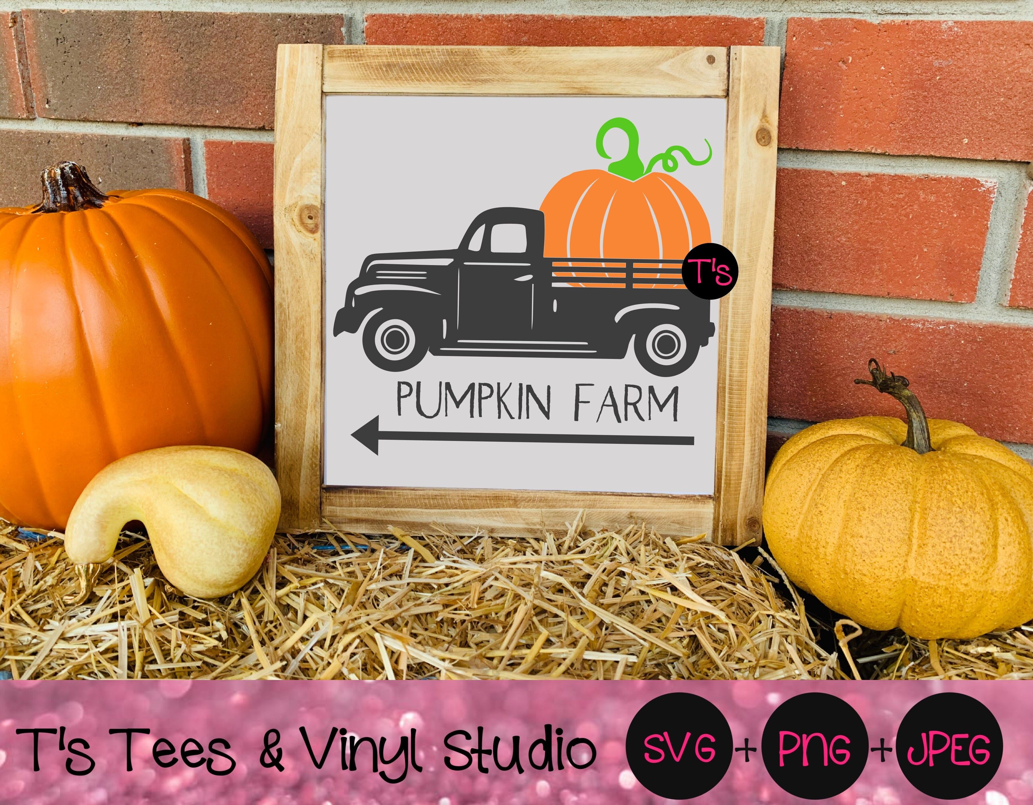 Download Pumpkin Farm Svg Vintage Truck Svg Vintage Pumpkin Truck Svg Farm T By T S Tees Vinyl Studio Thehungryjpeg Com