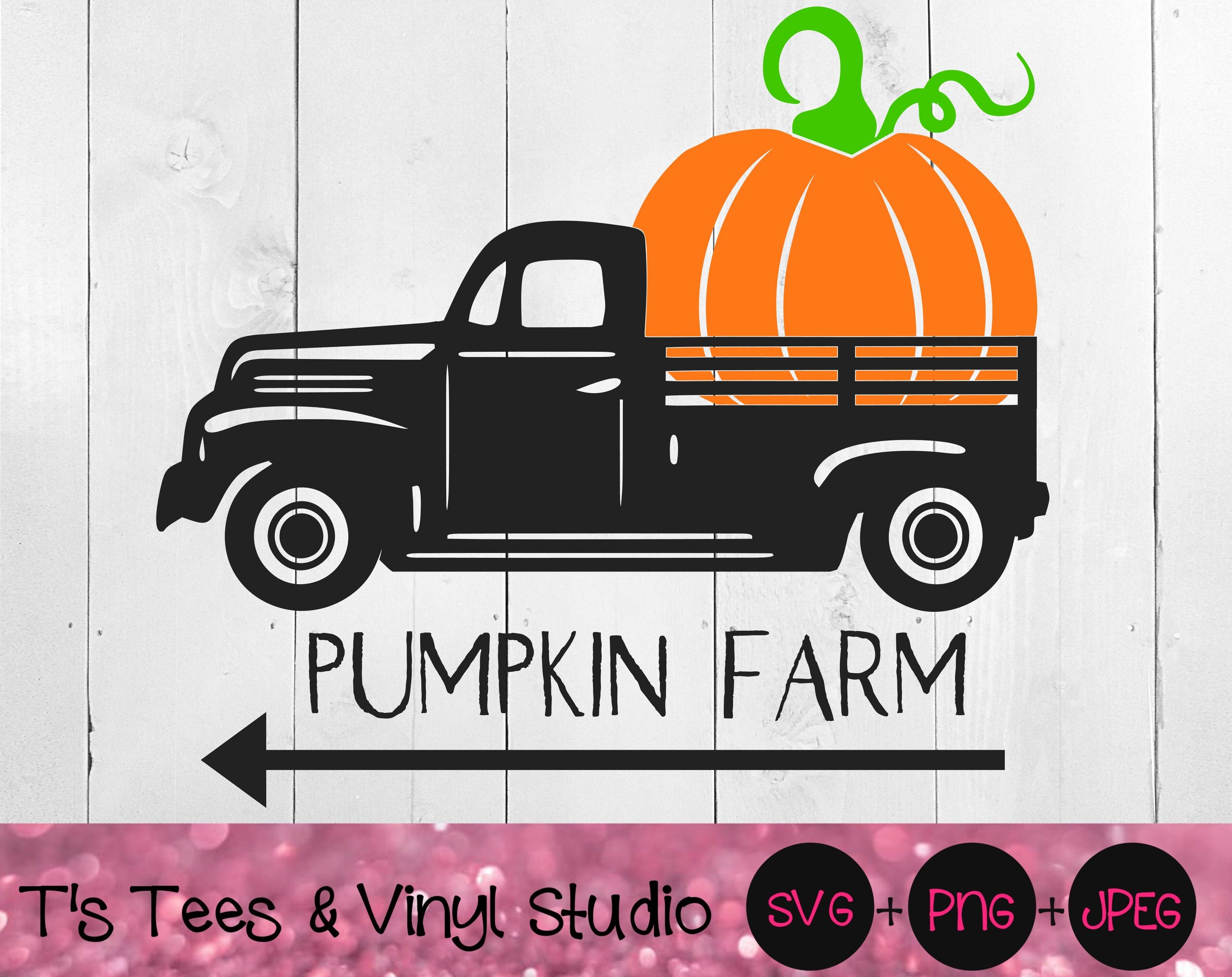 Download Pumpkin Farm Svg Vintage Truck Svg Vintage Pumpkin Truck Svg Farm T By T S Tees Vinyl Studio Thehungryjpeg Com