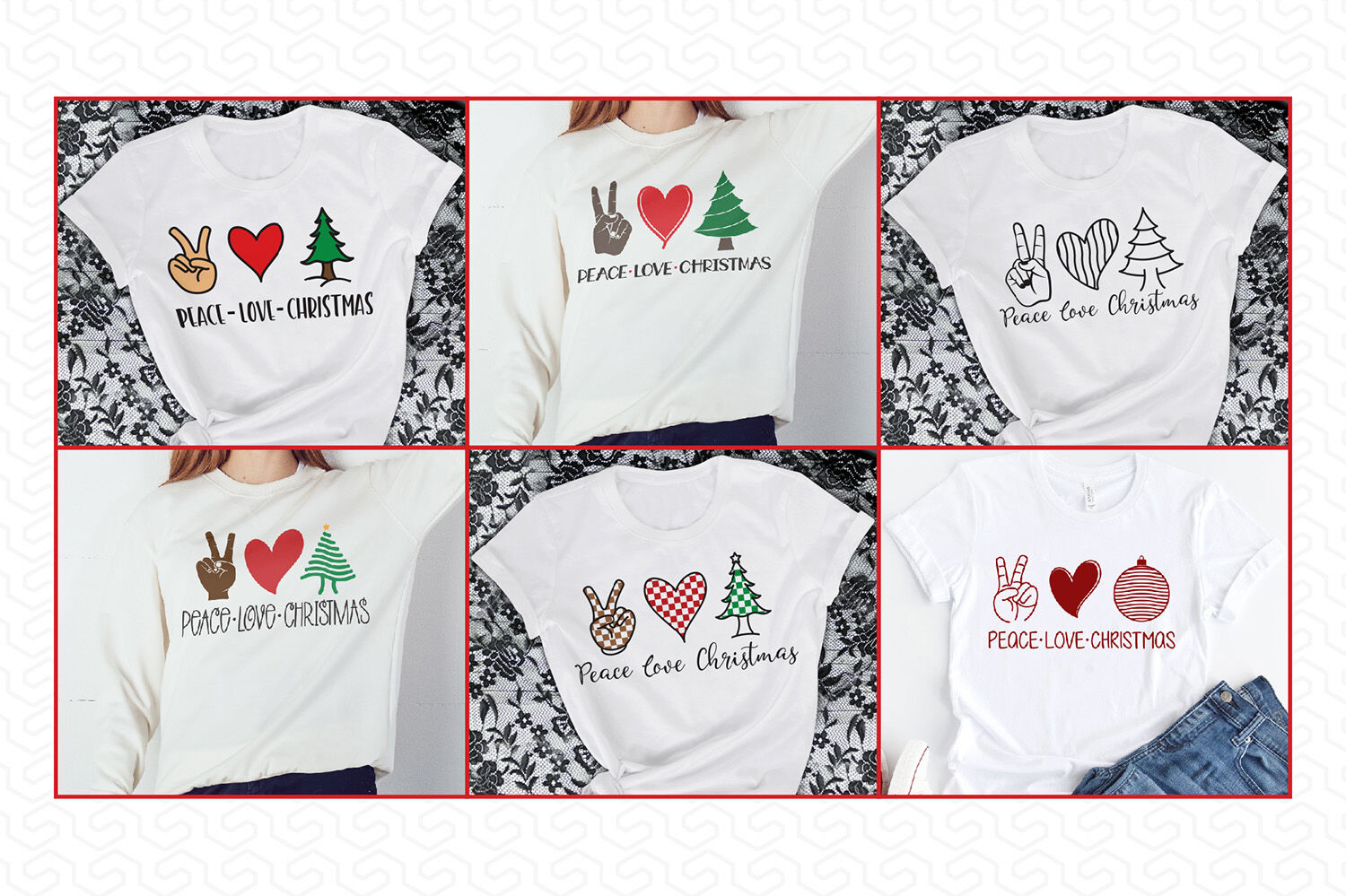 Download Peace Love Christmas Bundle, Christmas SVG Bundle By ...