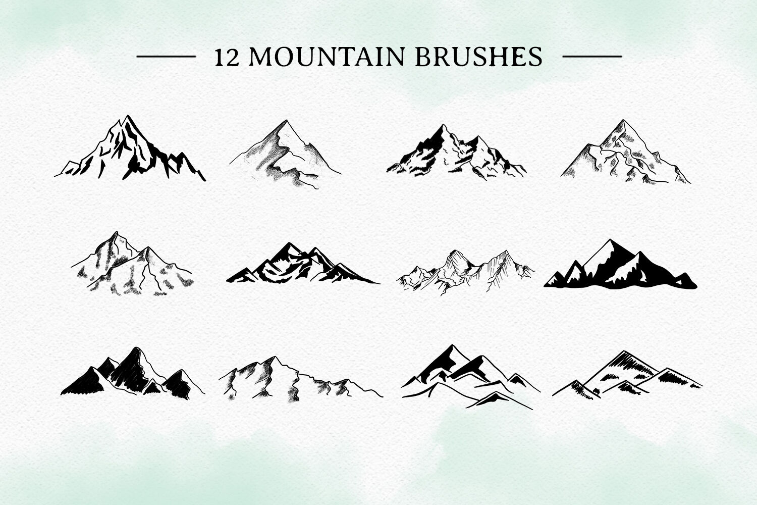 Download Procreate Stamp Brushes Set Of 73 Camping Brushes By Svg Cut Studio Thehungryjpeg Com