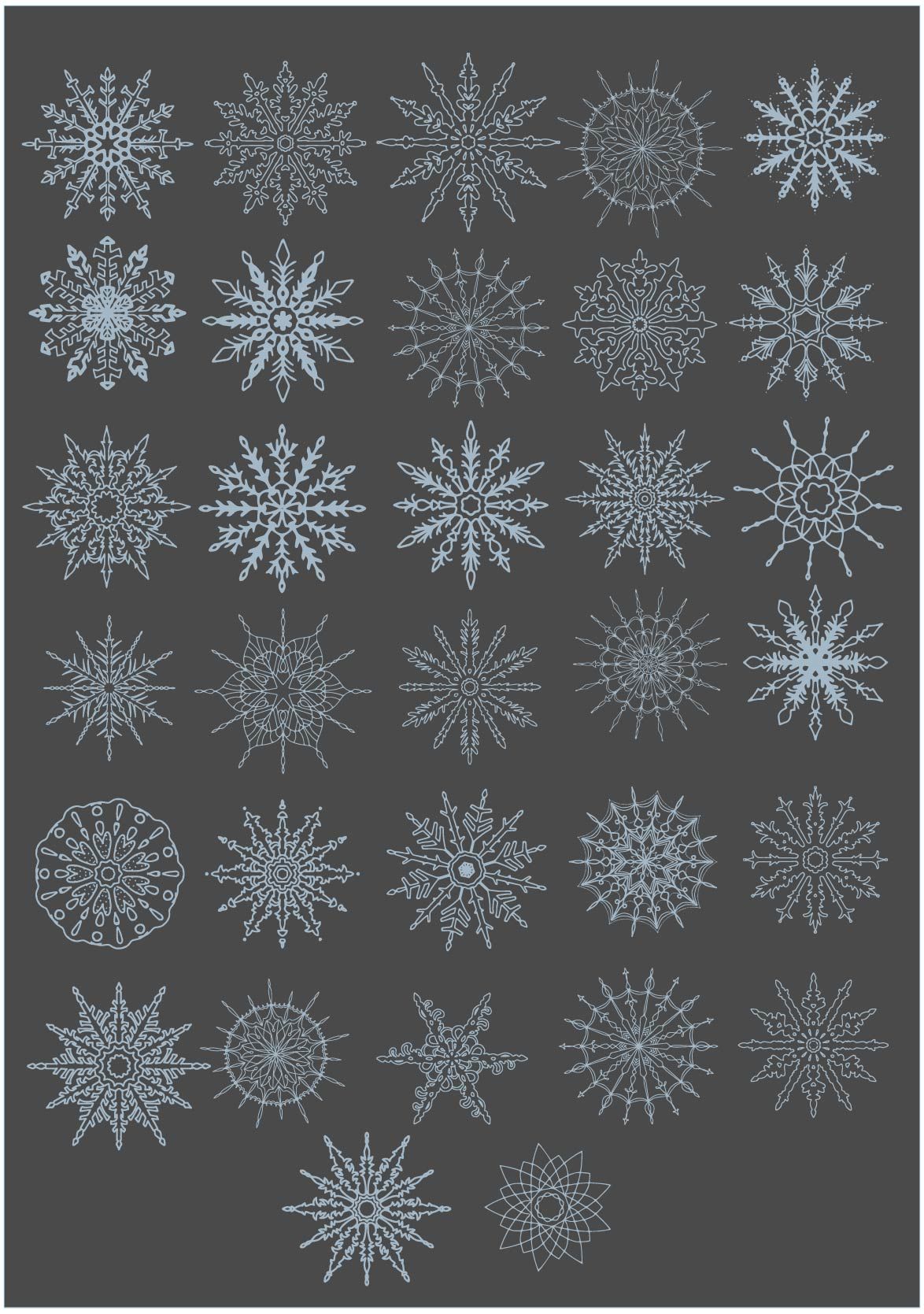 Snowflakes By Mayuka's studio | TheHungryJPEG