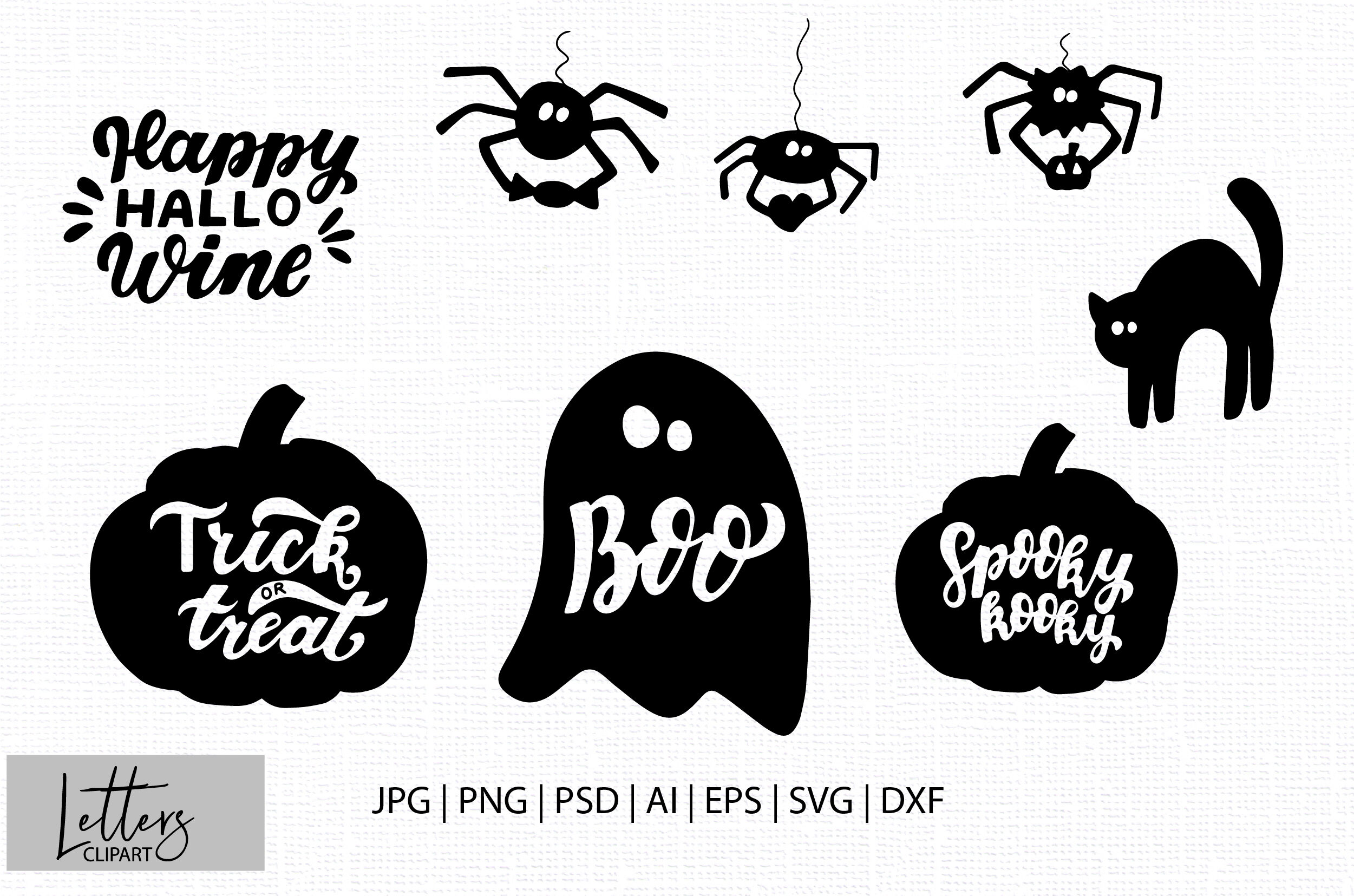 Download Halloween Clipart Svg Bundle Files Halloween Kids Halloween Decor T By Lettersclipart Thehungryjpeg Com