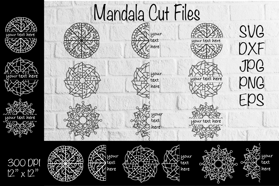 Download Mandala Svg Mandala Cut File Mandala Paper Template By Createya Design Thehungryjpeg Com
