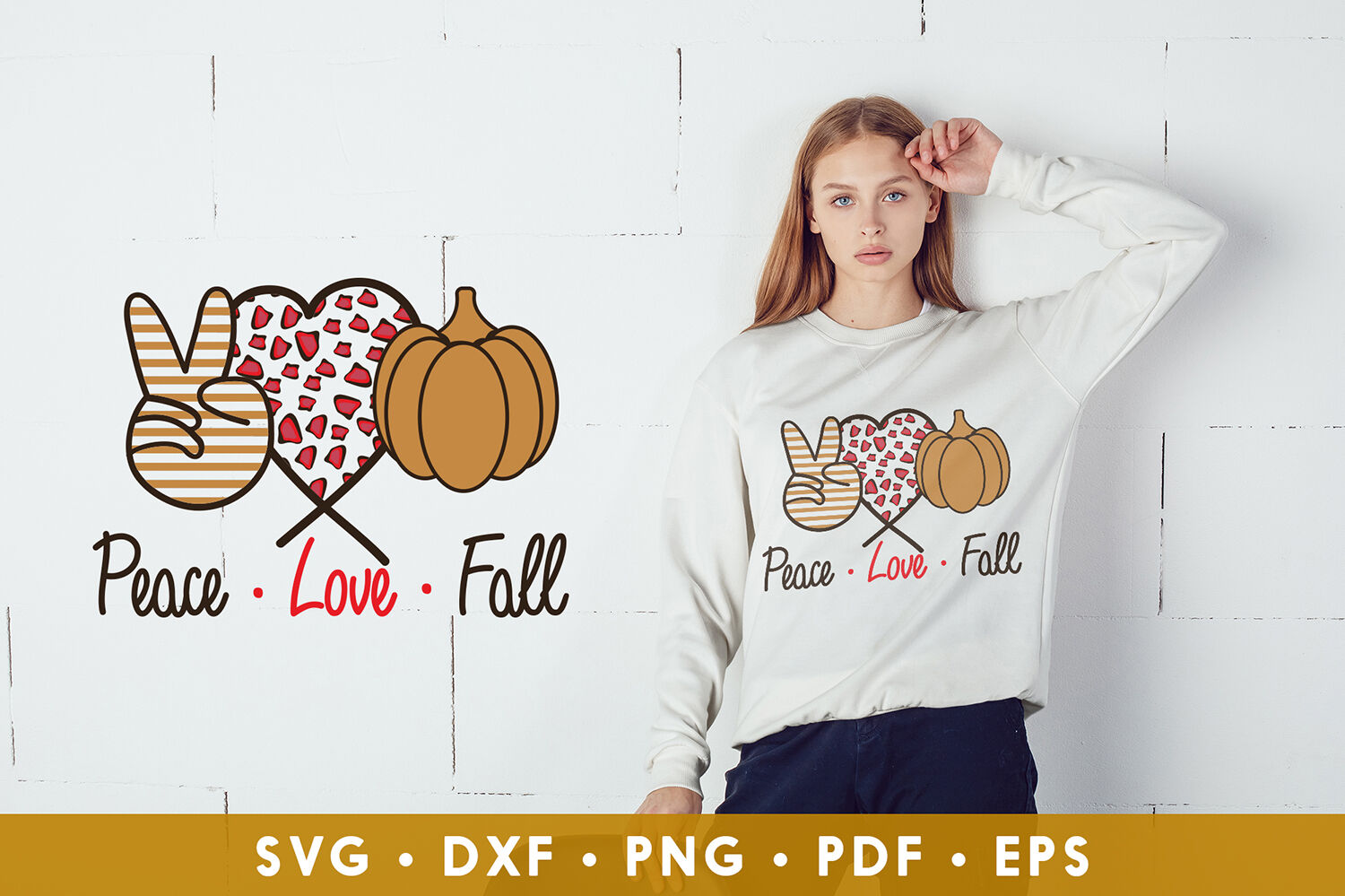 Download Fall SVG, Peace Love Fall SVG, DXF, EPS, PNG, PDF Cut ...