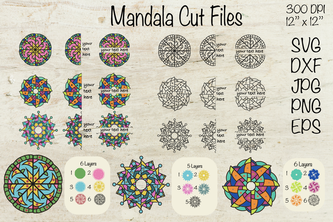 3d Mandala Svg Mandala Cut File Mandala Clipart By Createya Design Thehungryjpeg Com