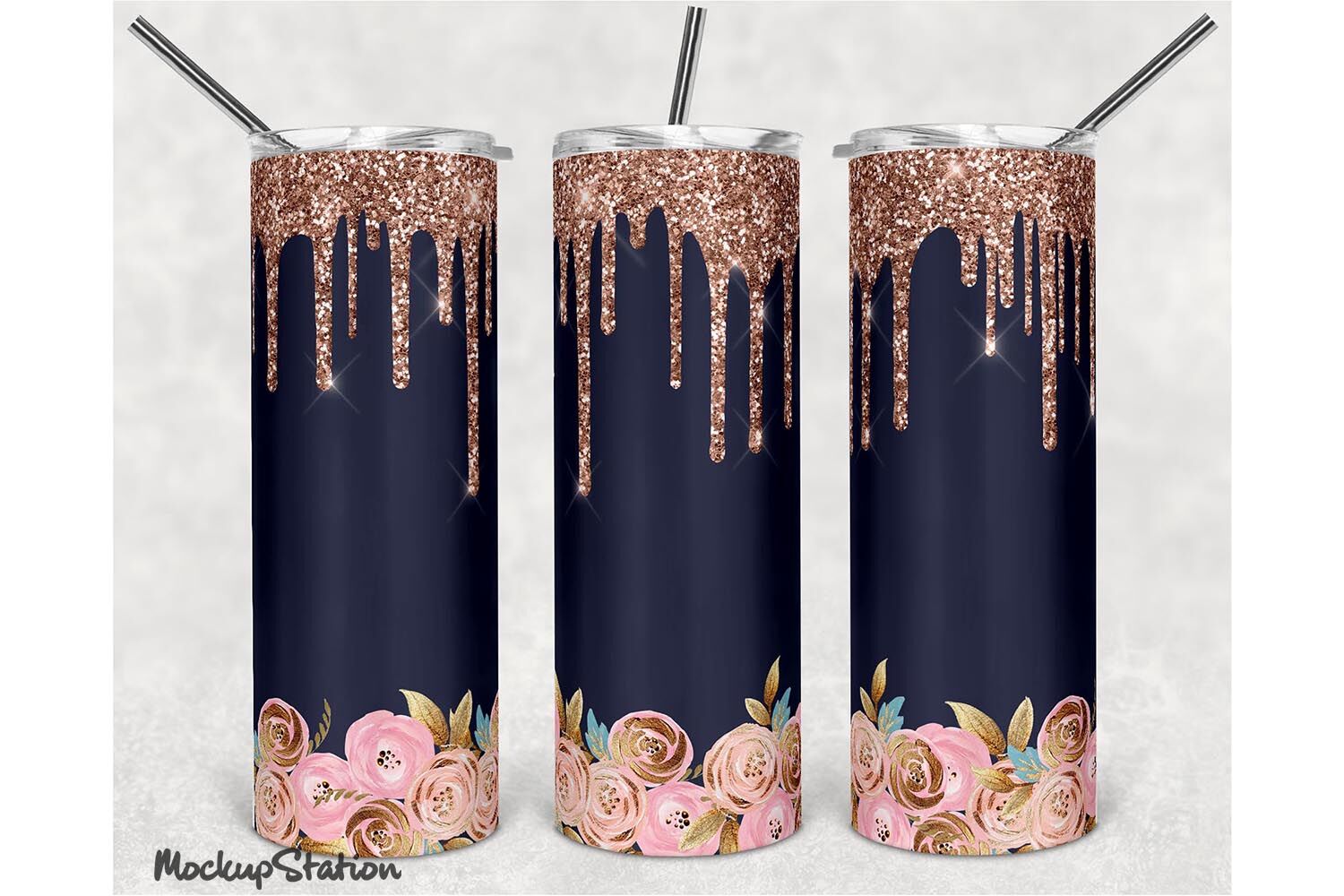 Gold Glitter Agate Geodes Seamless Instant Digital Download 2022 GEO008 Rose Gold Mama 20oz Skinny Tumbler Sublimation Designs Mom
