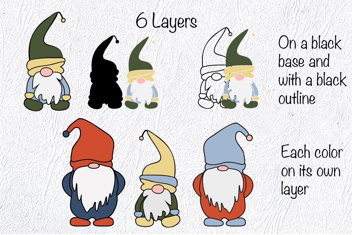 Free Free Layered Gnome Svg 111 SVG PNG EPS DXF File