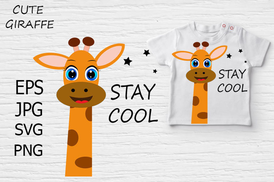 Download Cute Giraffe Svg Cute Giraffe Clipart By Lillyarts Thehungryjpeg Com