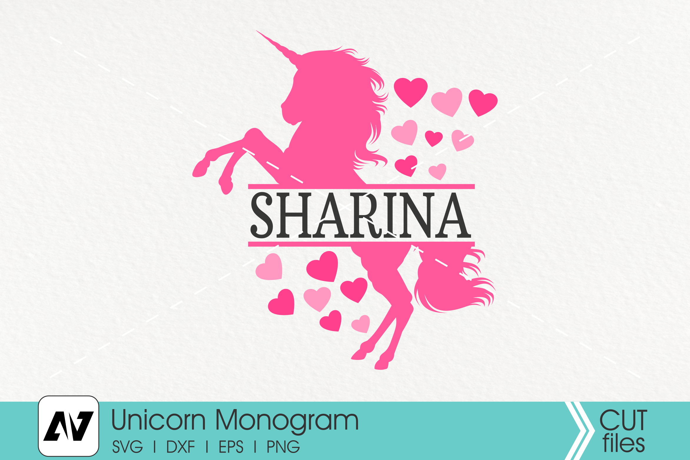 Download Unicorn Monogram Svg Unicorn Svg Unicorn Clip Art By Pinoyart Thehungryjpeg Com