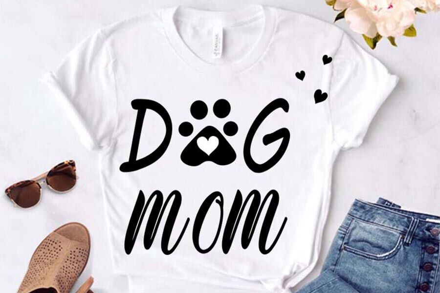 Download Dog Mom Cut File Dog Mama Svg Dog Paw Print Svg Dog Lover Svg Desig By Lillyarts Thehungryjpeg Com 3D SVG Files Ideas | SVG, Paper Crafts, SVG File