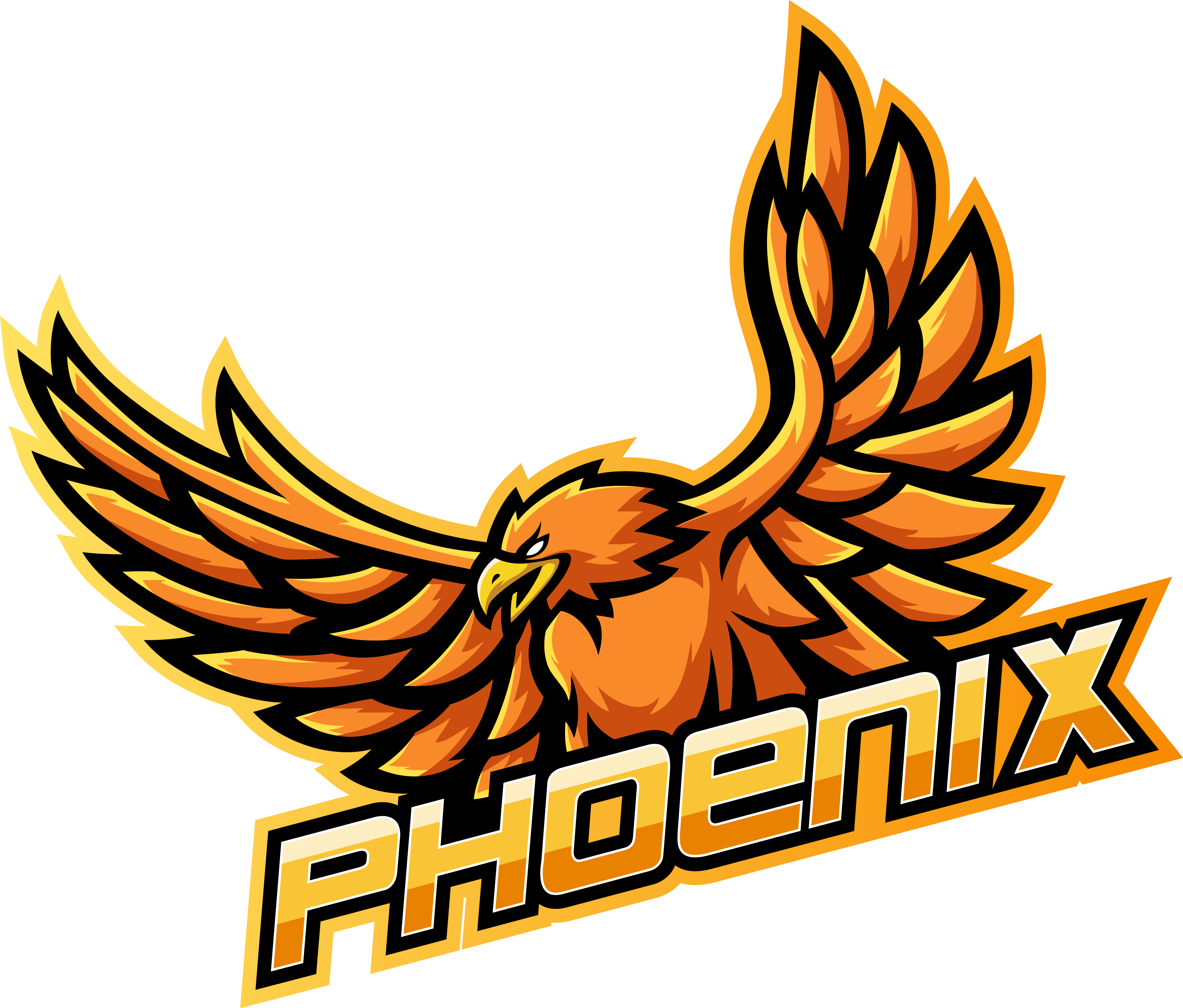 Phoenix Esport Mascot Logo Design By Visink Thehungryjpeg Com