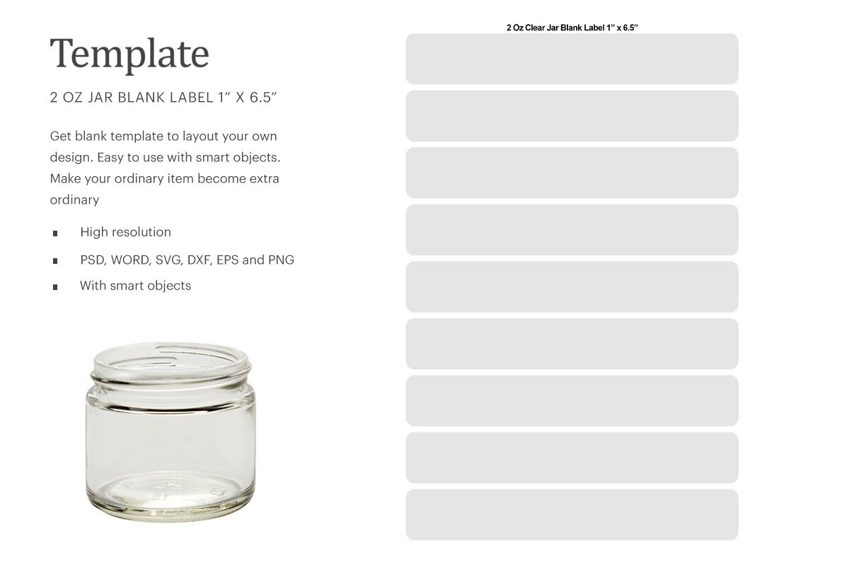 blank jar label