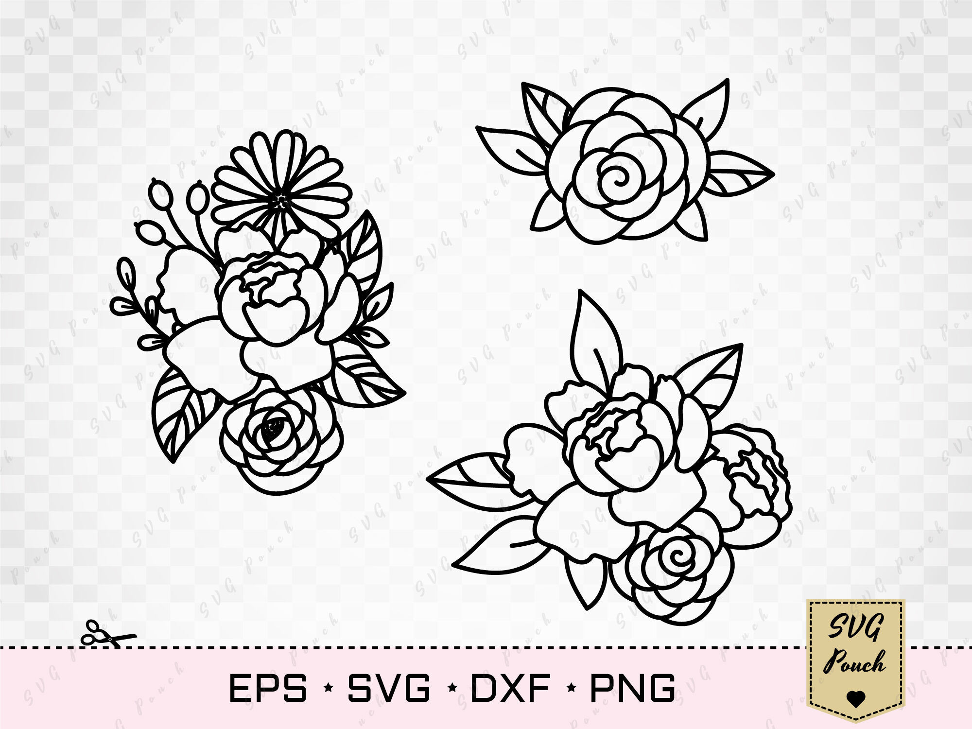 Free Free 231 Silhouette Flower Border Svg Free SVG PNG EPS DXF File