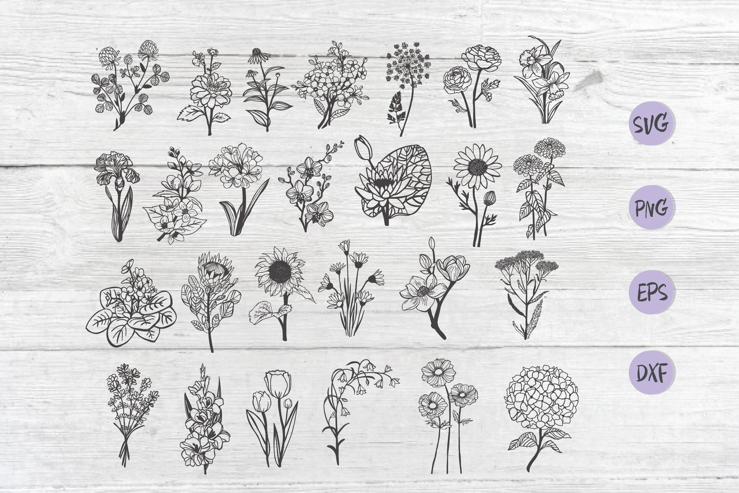 Free Free 102 Hand Drawn Flower Svg Free SVG PNG EPS DXF File