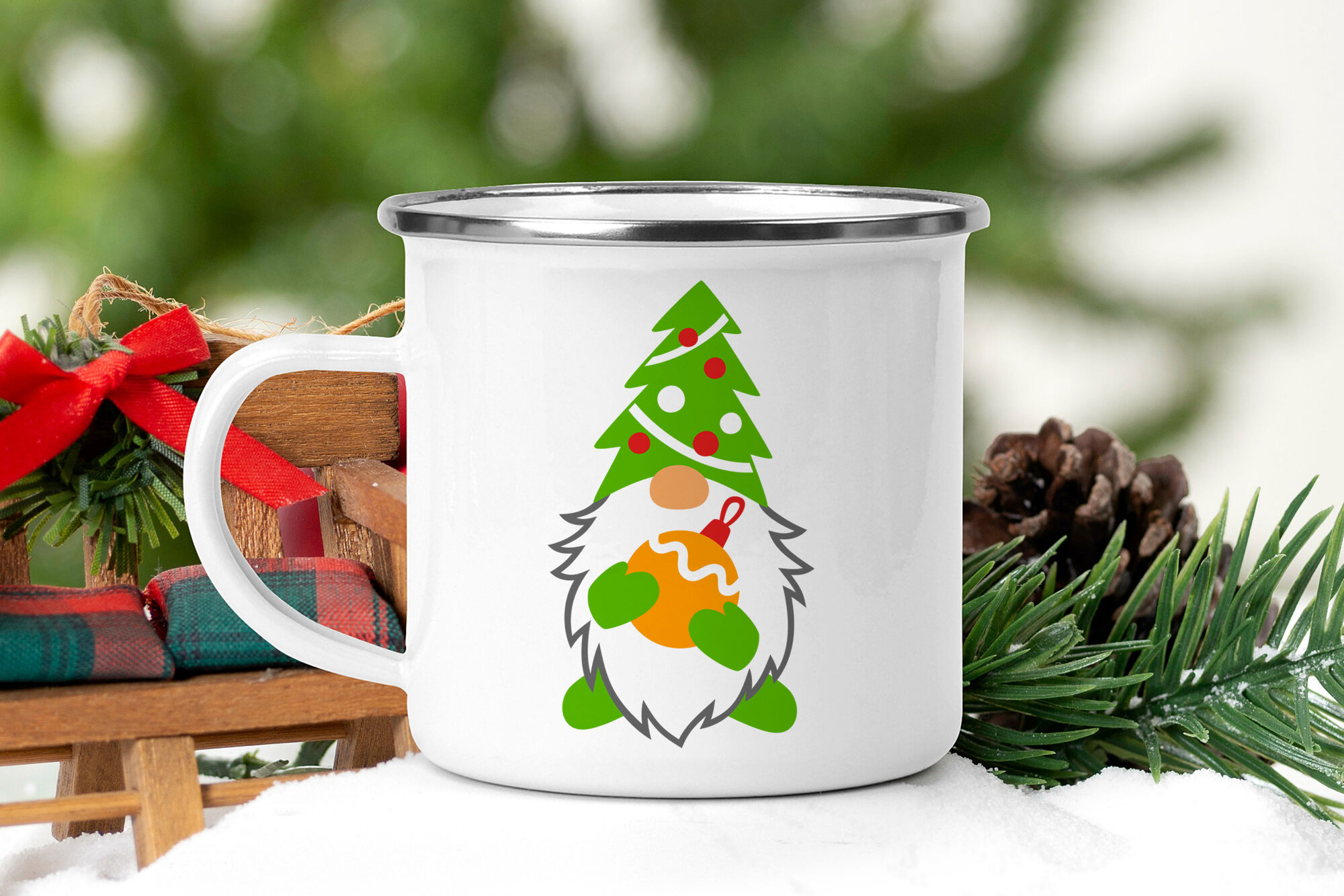 Christmas mug design Christmas svg Gnome svg Sublimation designs By