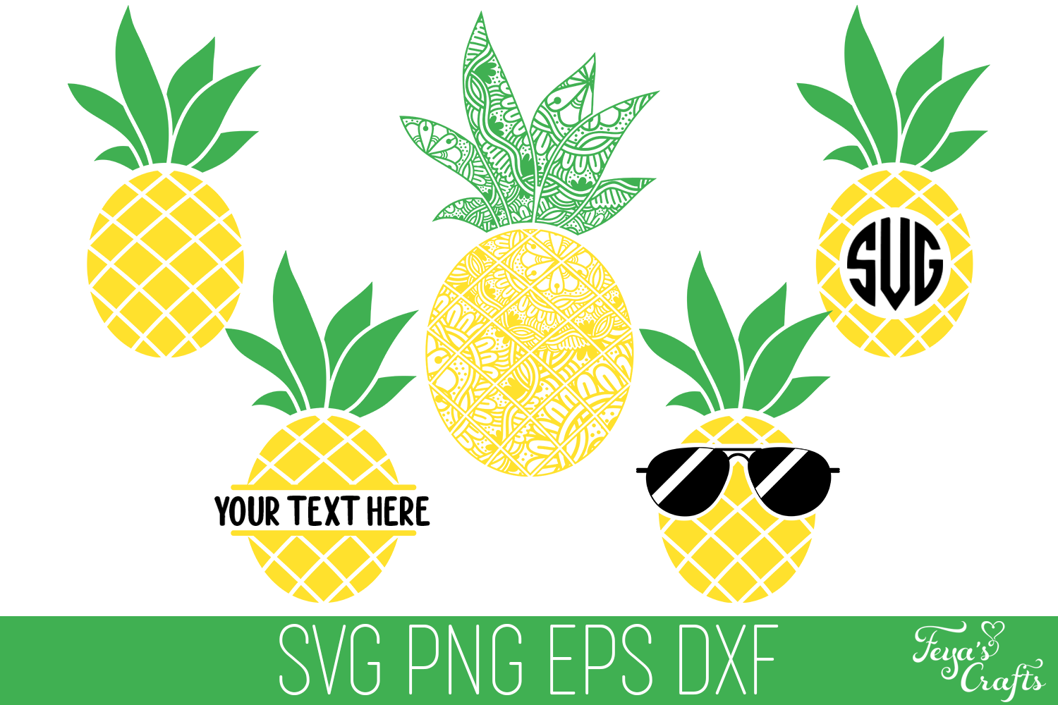 Download Pineapple Svg Cut Files Pack Mandala Pineapple Svg By Anastasia Feya Fonts Svg Cut Files Thehungryjpeg Com