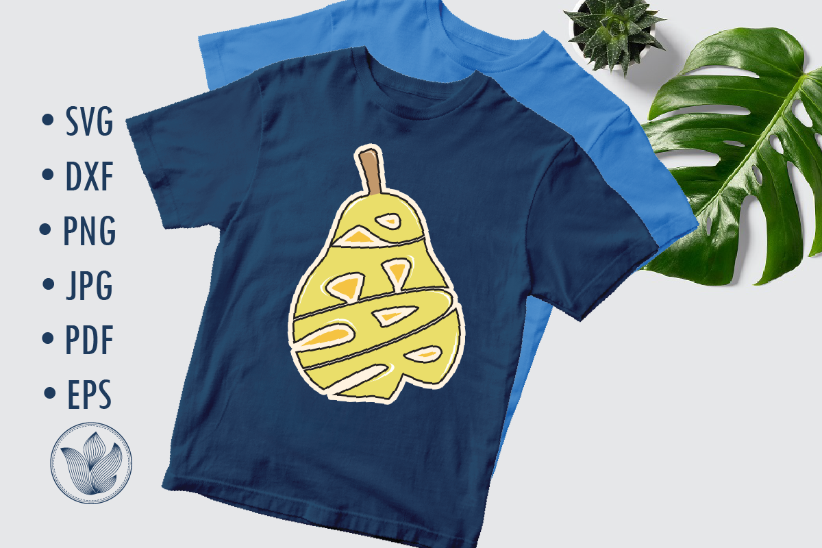 Download Pear Print and cut sticker, Sublimation design for t-shirts By PrettyDD | TheHungryJPEG.com