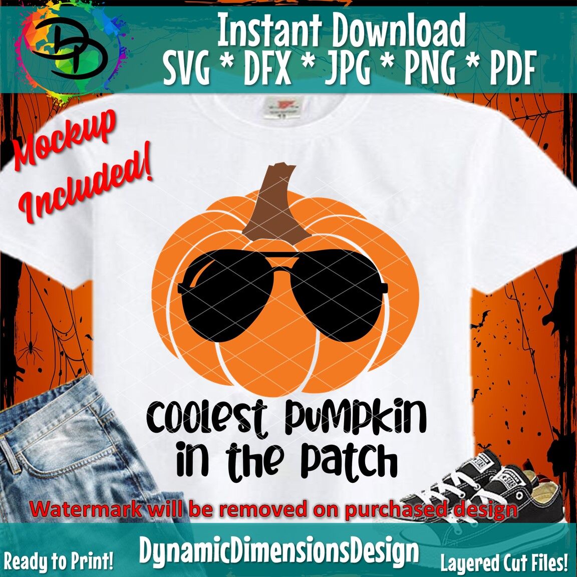Download Coolest Pumpkin In The Patch Svg Fall Cut File Boy Thanksgiving Desi By Dynamic Dimensions Thehungryjpeg Com