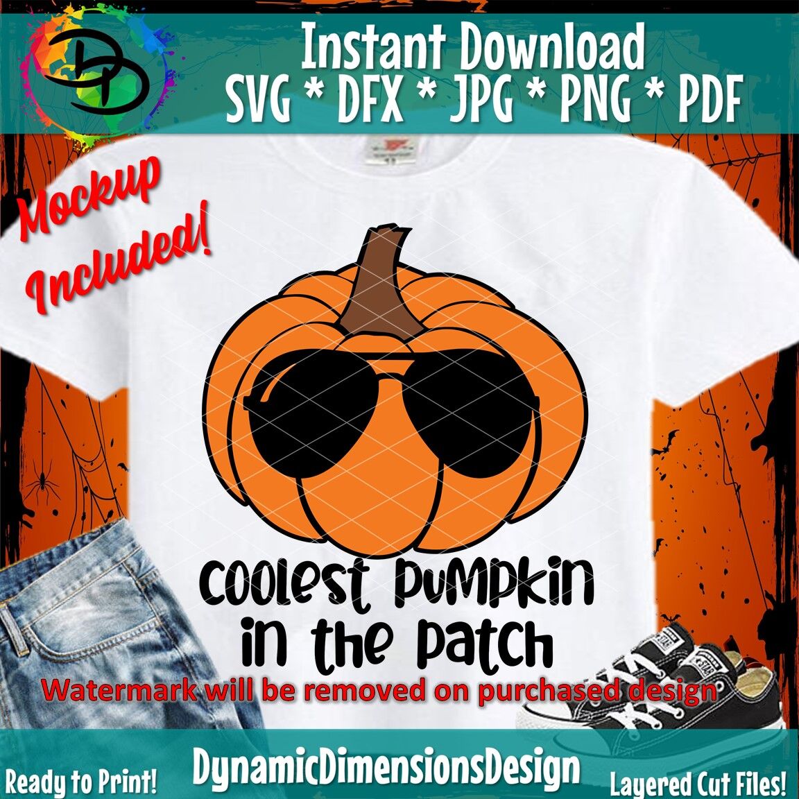 Download Coolest Pumpkin in the Patch SVG, Fall Cut File, Boy Thanksgiving Desi By Dynamic Dimensions ...