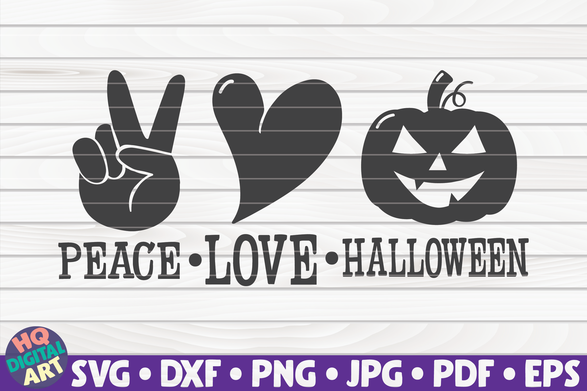 Download Peace Love Halloween Svg Halloween Quote By Hqdigitalart Thehungryjpeg Com