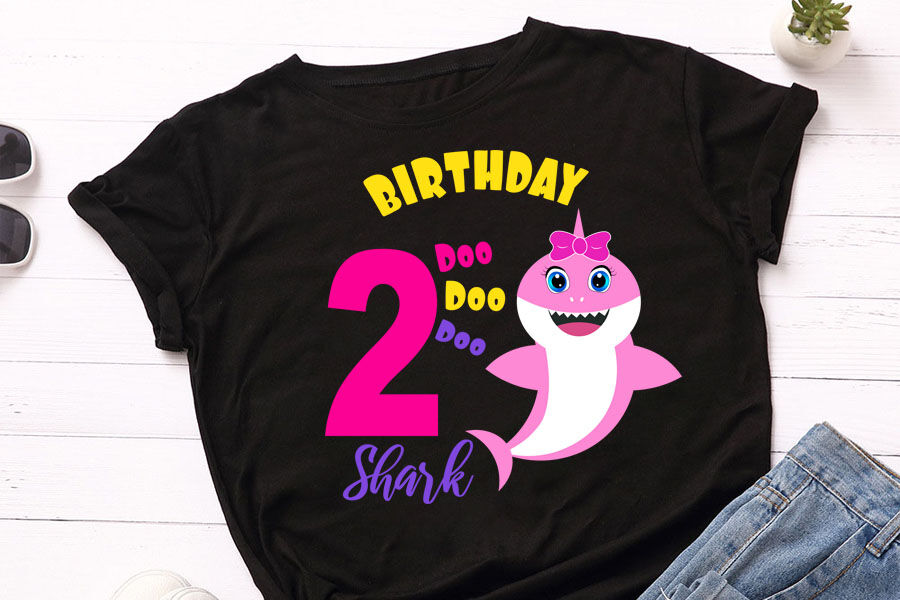 Download Shark 2nd Birthday Svg Birthday Shark Clipart Funny Shark Svg Birth By Lillyarts Thehungryjpeg Com