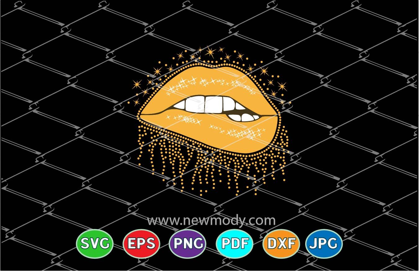 Animal Pattern Drip Lips SVG Bundle