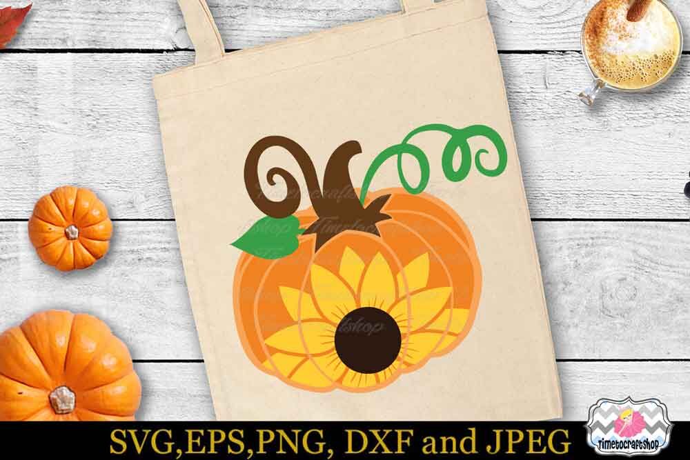 Download Pumpkin Sunflower Svg Fall Svg Autumn Svg Thanksgiving Svg By Timetocraftshop Thehungryjpeg Com