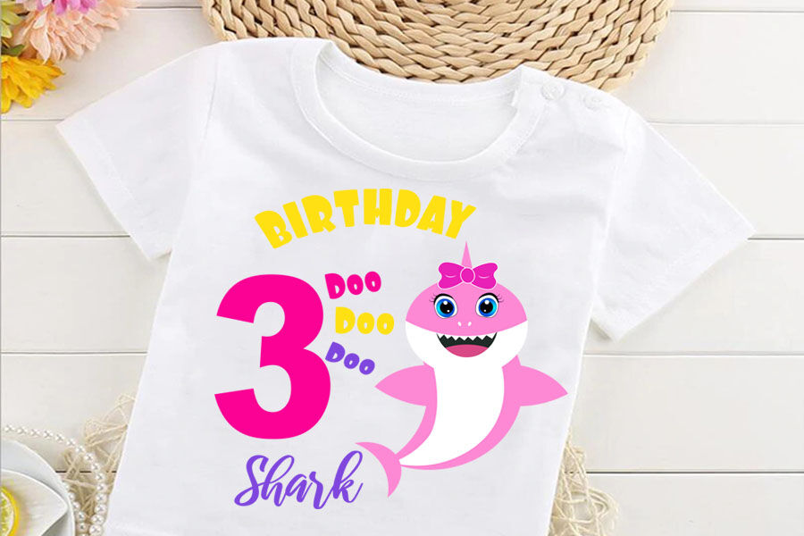 Download Shark 3rd Birthday Svg Birthday Shark Clipart Funny Shark Svg Birth By Lillyarts Thehungryjpeg Com