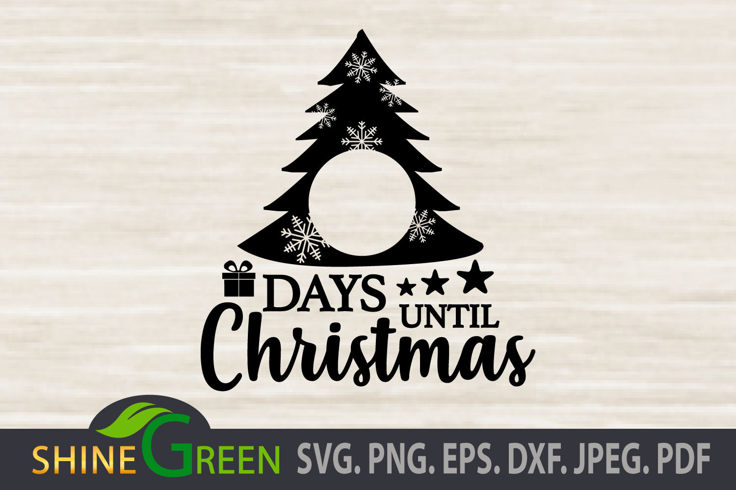 Christmas Countdown SVG Cut File By ShineGreenArt | TheHungryJPEG.com