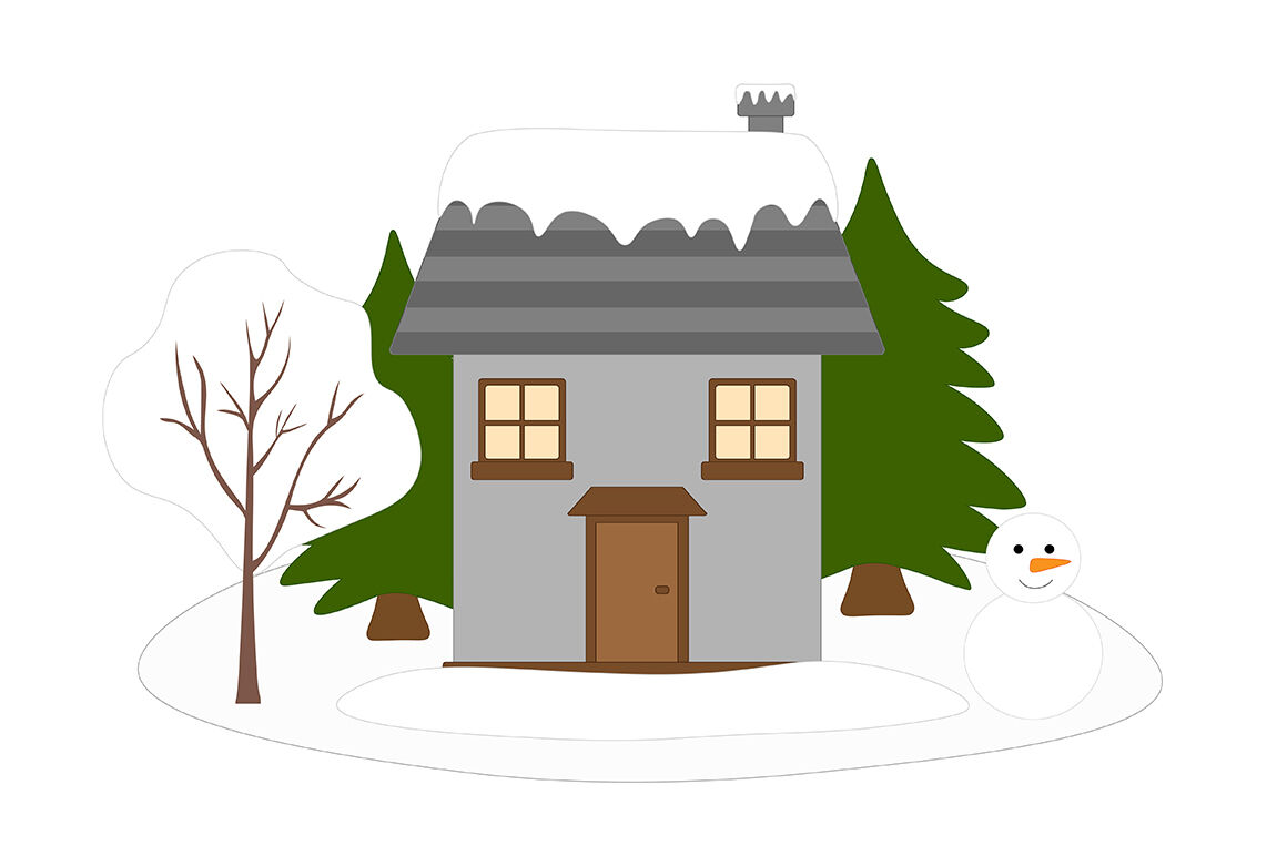 Download Winter Houses Vector Winter Houses Svg Christmas Vector By Irinashishkova Thehungryjpeg Com