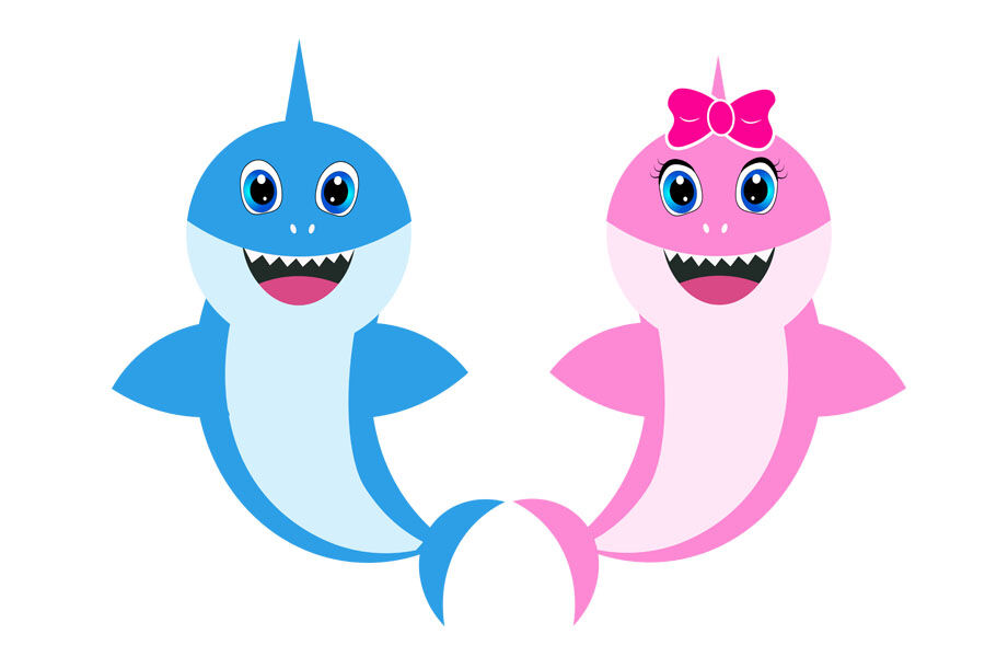 Baby shark Svg, girl Shark clipart, pink shark svg, cricut ...