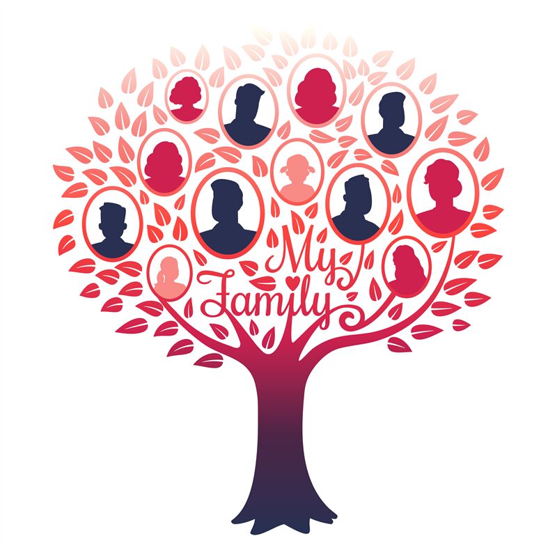 family tree background graphics