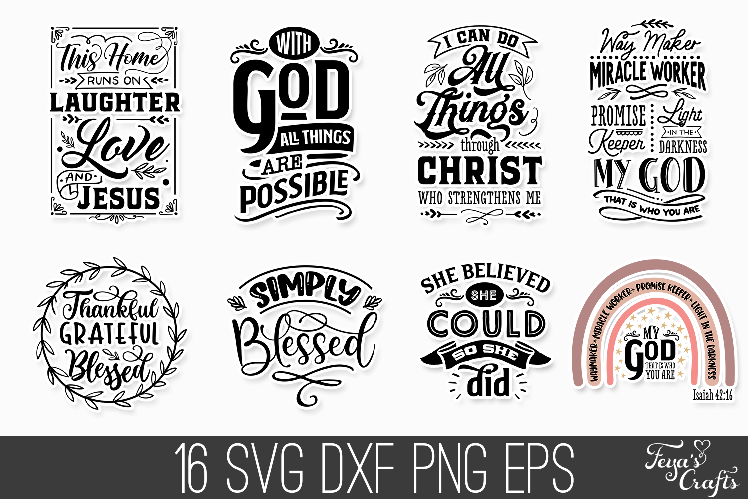 Download Faith Hope Svg Quotes Bundle Bible Verse Svg By Anastasia Feya Fonts Svg Cut Files Thehungryjpeg Com