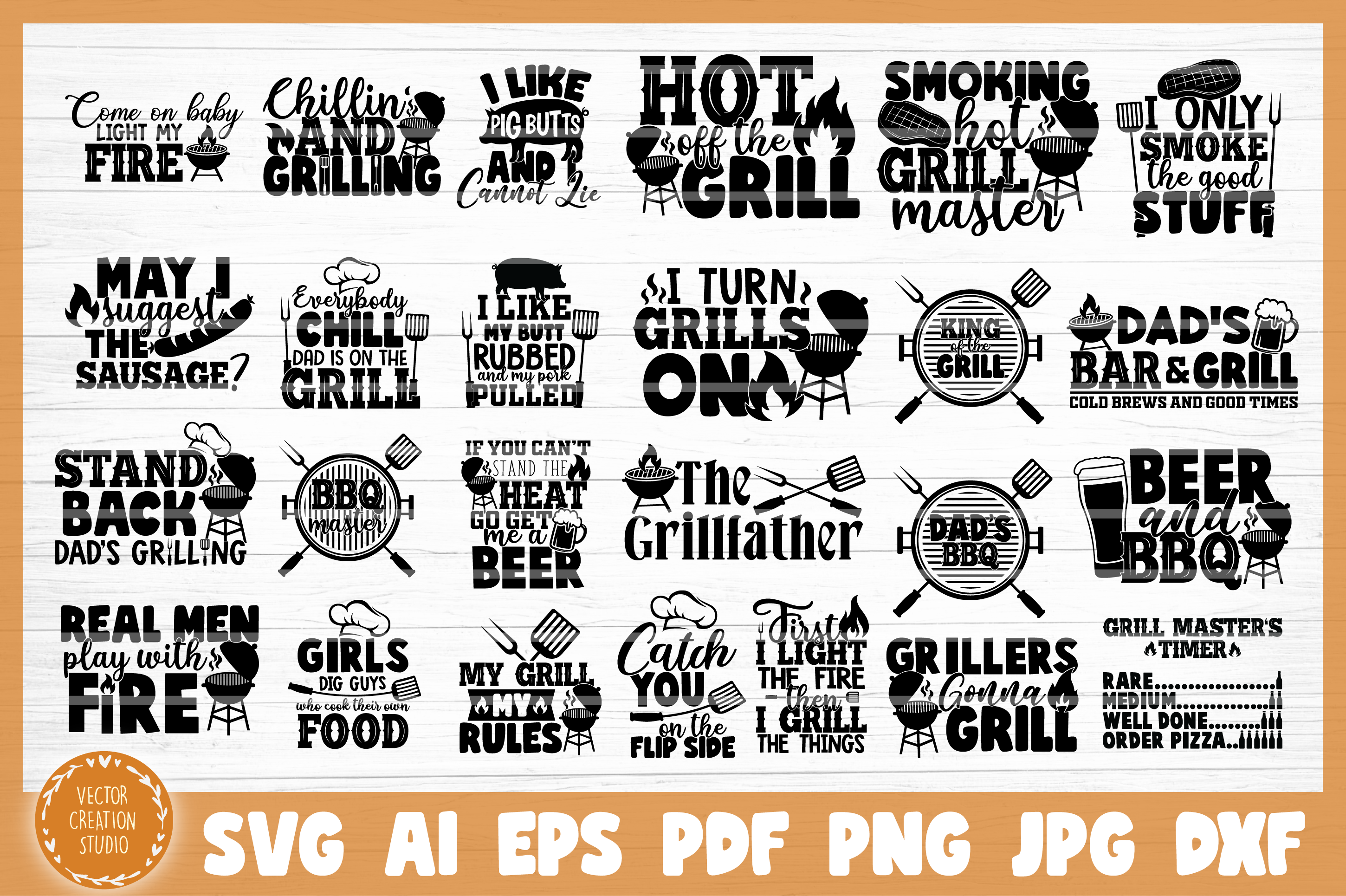 Includes svg eps psd Cooking svg bbq Clipart svg Bbq vector Barbecue svg Grilling svg BBQ Svg Bbq cut file Barbecue USA SVG Chef Svg