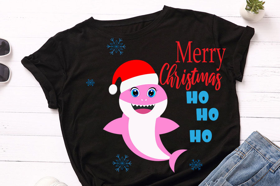 Download Christmas Shark SVG, Cut Files, Merry Christmas Svg, Baby ...