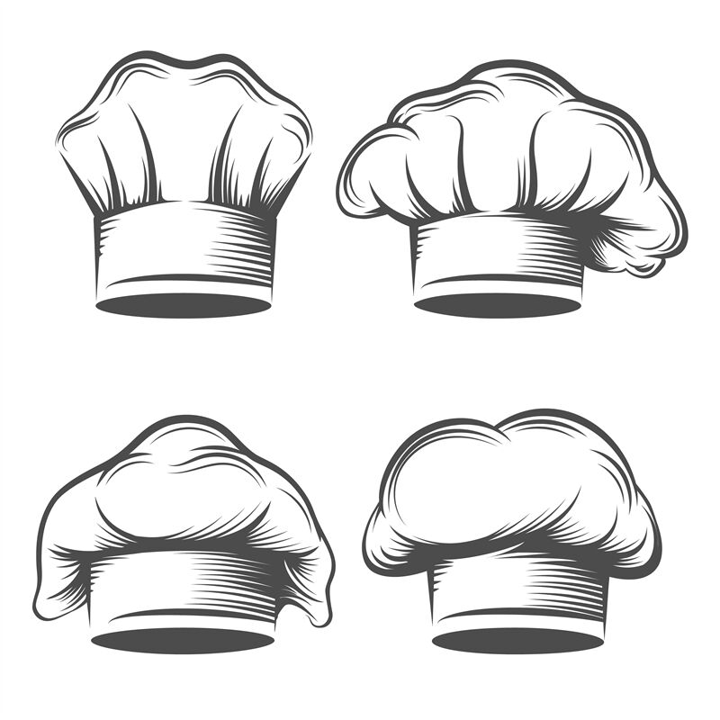 Download Retro chef hat By vectortatu | TheHungryJPEG.com