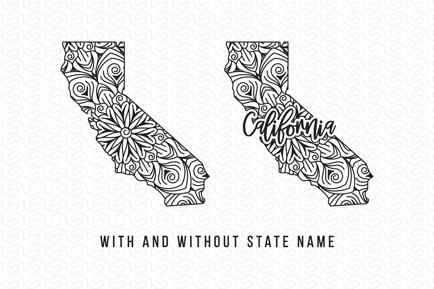 Download California Map Svg California Map Mandala Design Map Svg By Craftlabsvg Thehungryjpeg Com