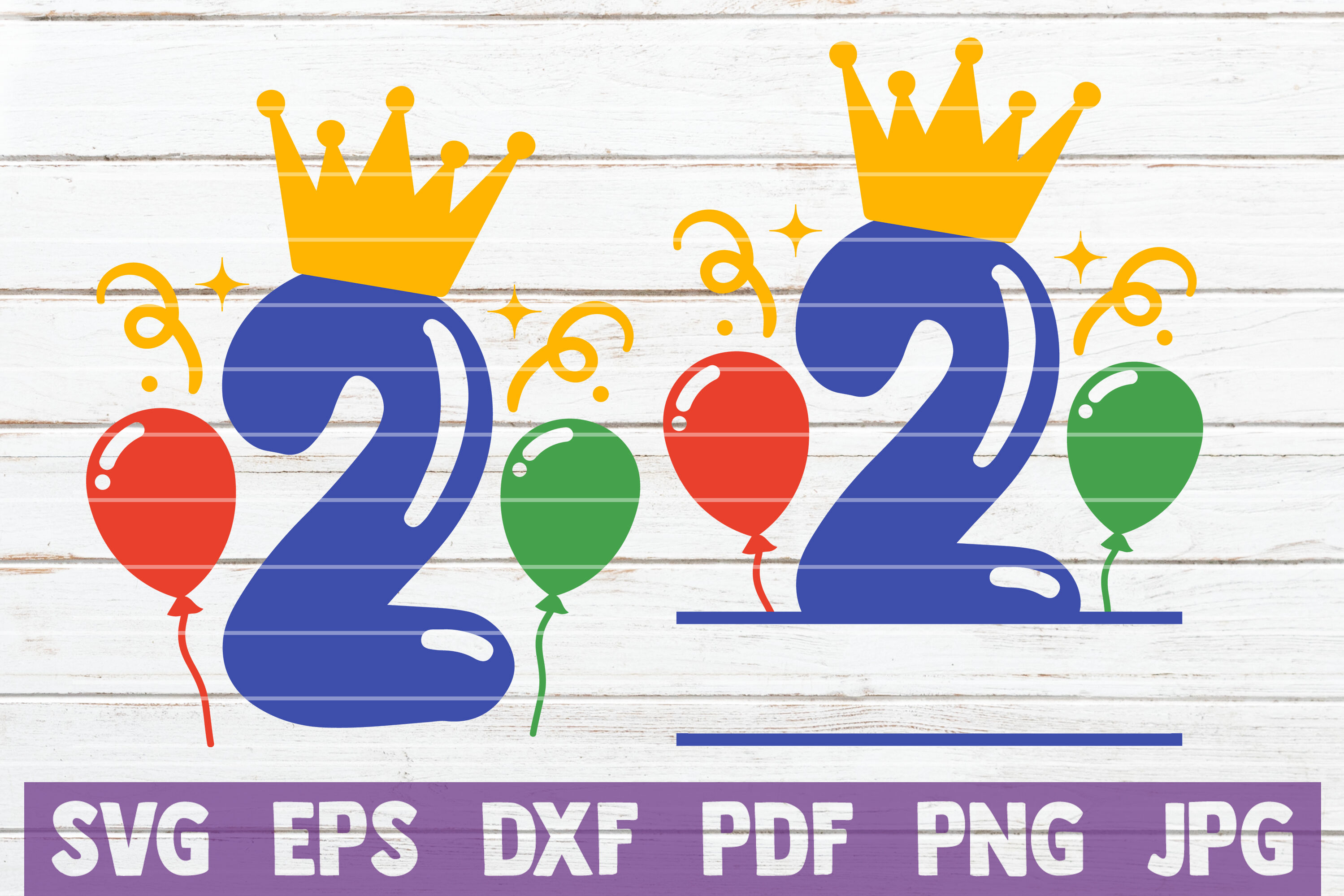 Download Birthday Balloons No 2 Svg Cut File By Mintymarshmallows Thehungryjpeg Com