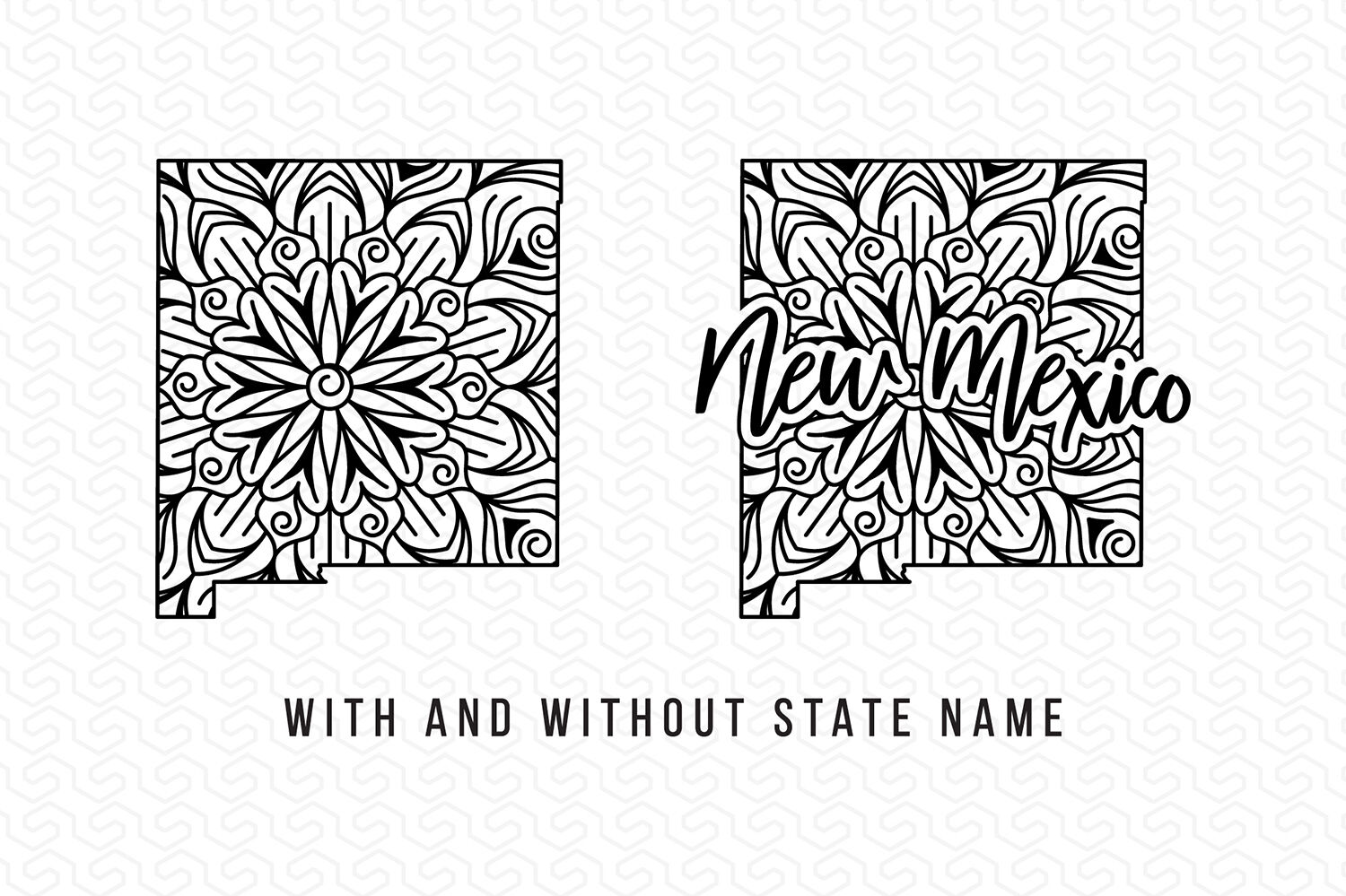 Download New Mexico Mandala Map Svg Usa State Maps Mandala Map Svg By Craftlabsvg Thehungryjpeg Com