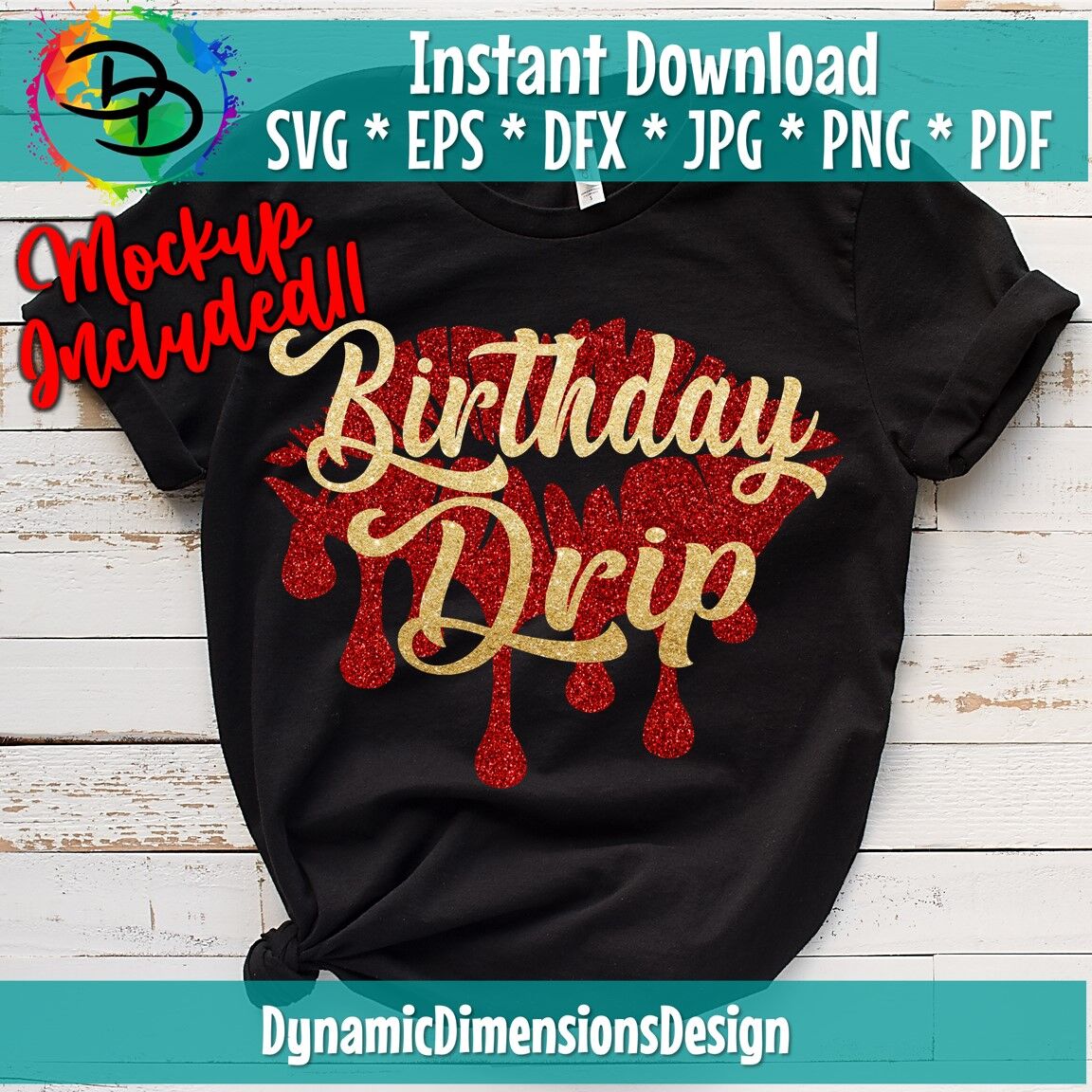 Birthday Drip Svg, Birthday Drip, Birthday Drip and Drip Squad