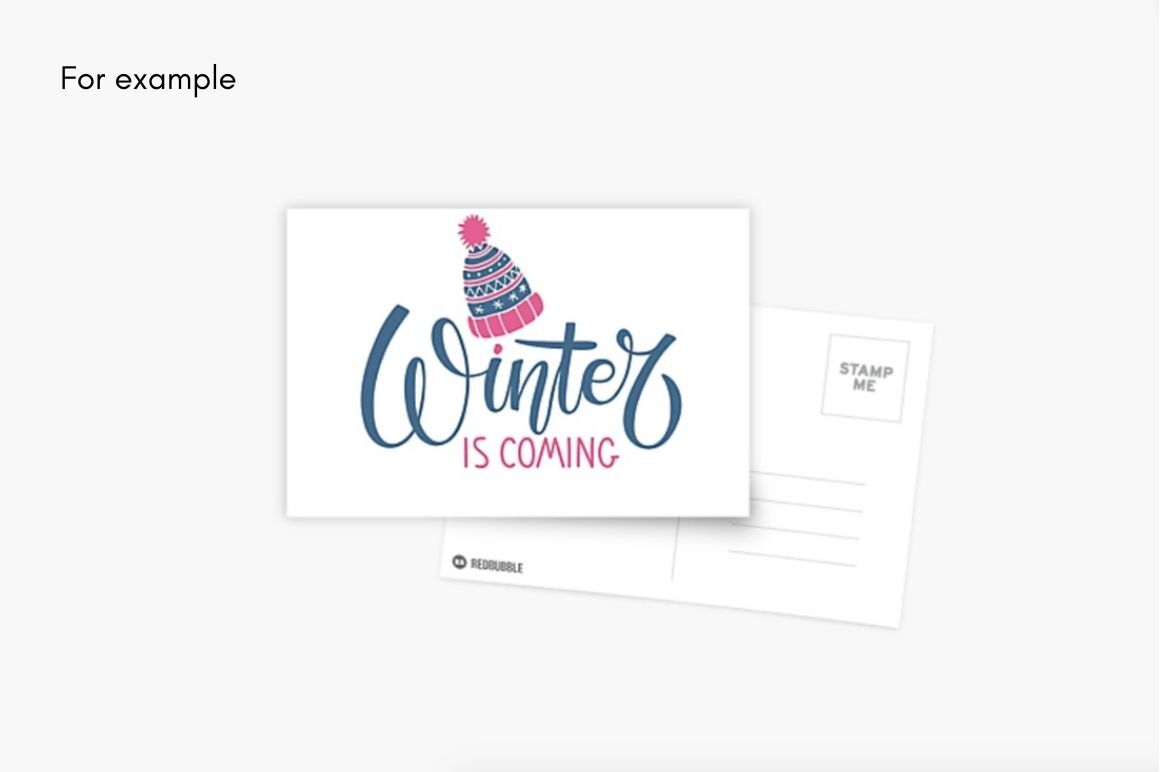 Download Winter Svg Winter Is Coming Svg Lettering With Hat Sketch By Kutuzovadesign Thehungryjpeg Com