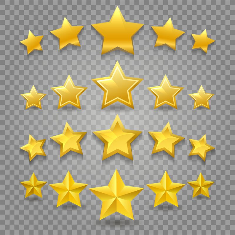 Five star review on transparent By vectortatu | TheHungryJPEG.com