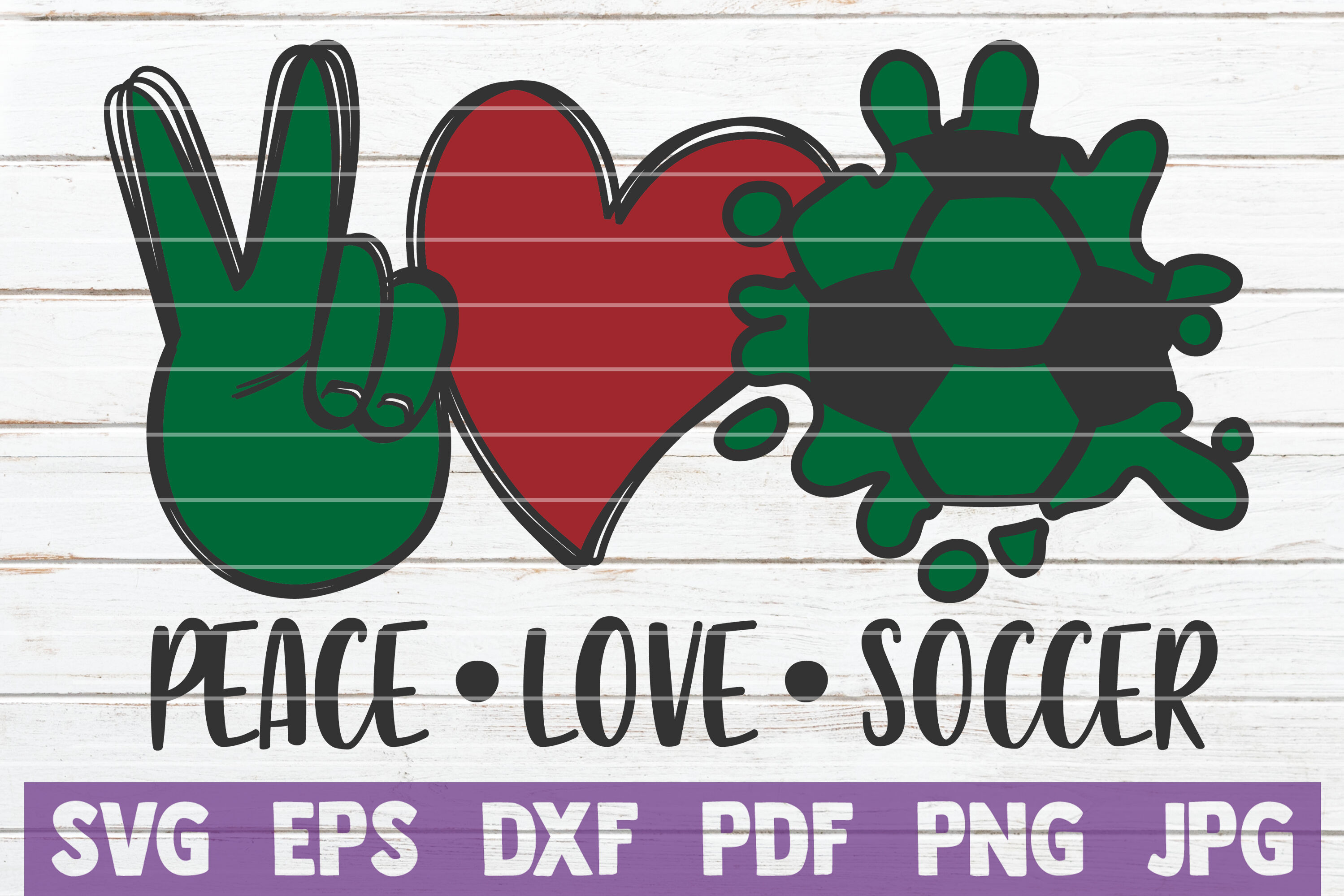 Download Peace Love Soccer Svg Cut File By Mintymarshmallows Thehungryjpeg Com