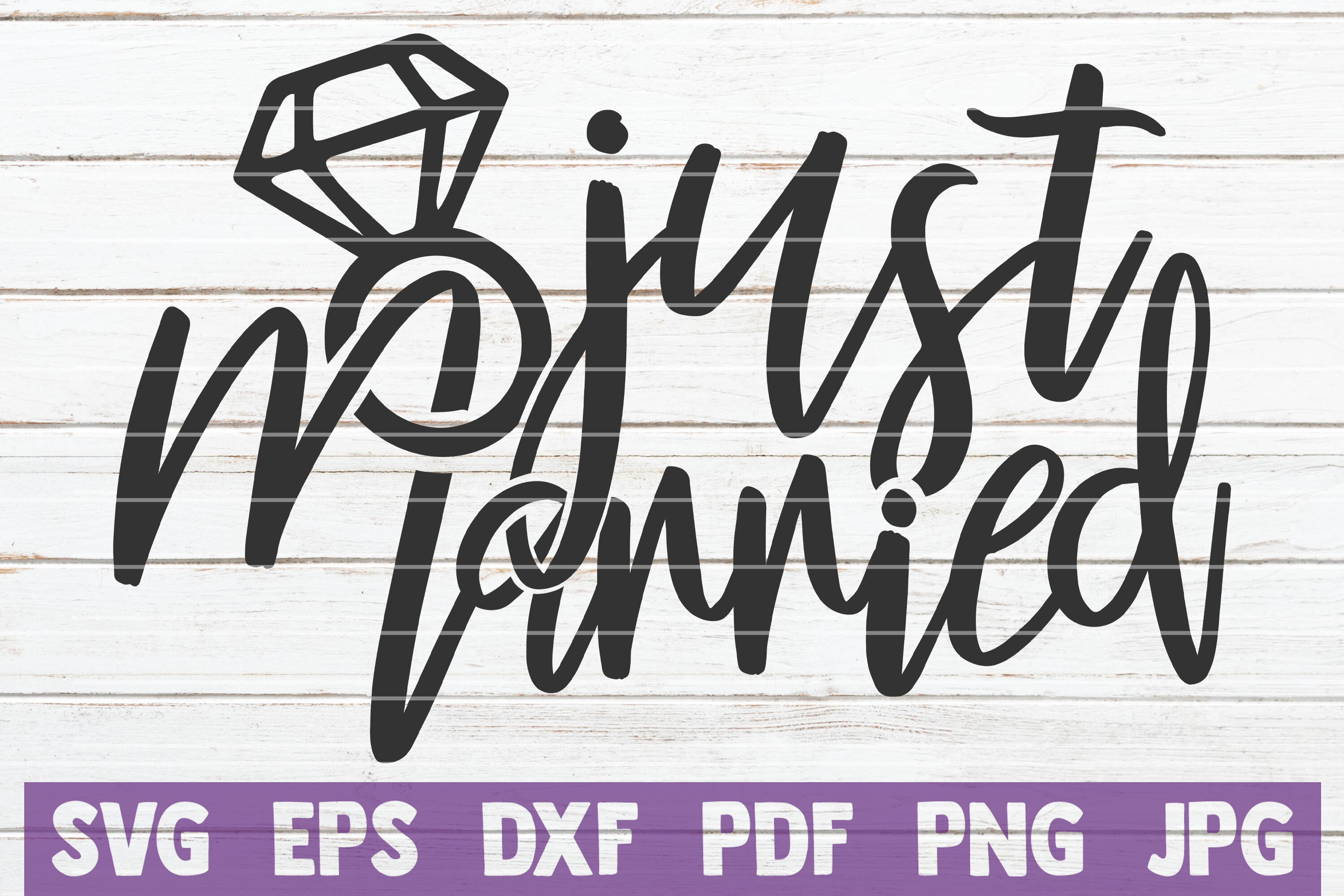 Just Married Svg Cut File By Mintymarshmallows Thehungryjpeg