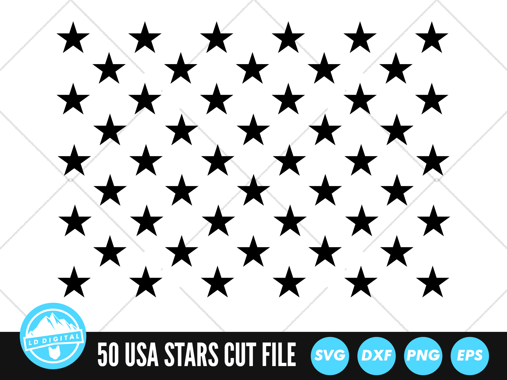 Art & Collectibles Digital Vector Us Flag Star Svg Jpg Eps Pdf Png Dxf ...