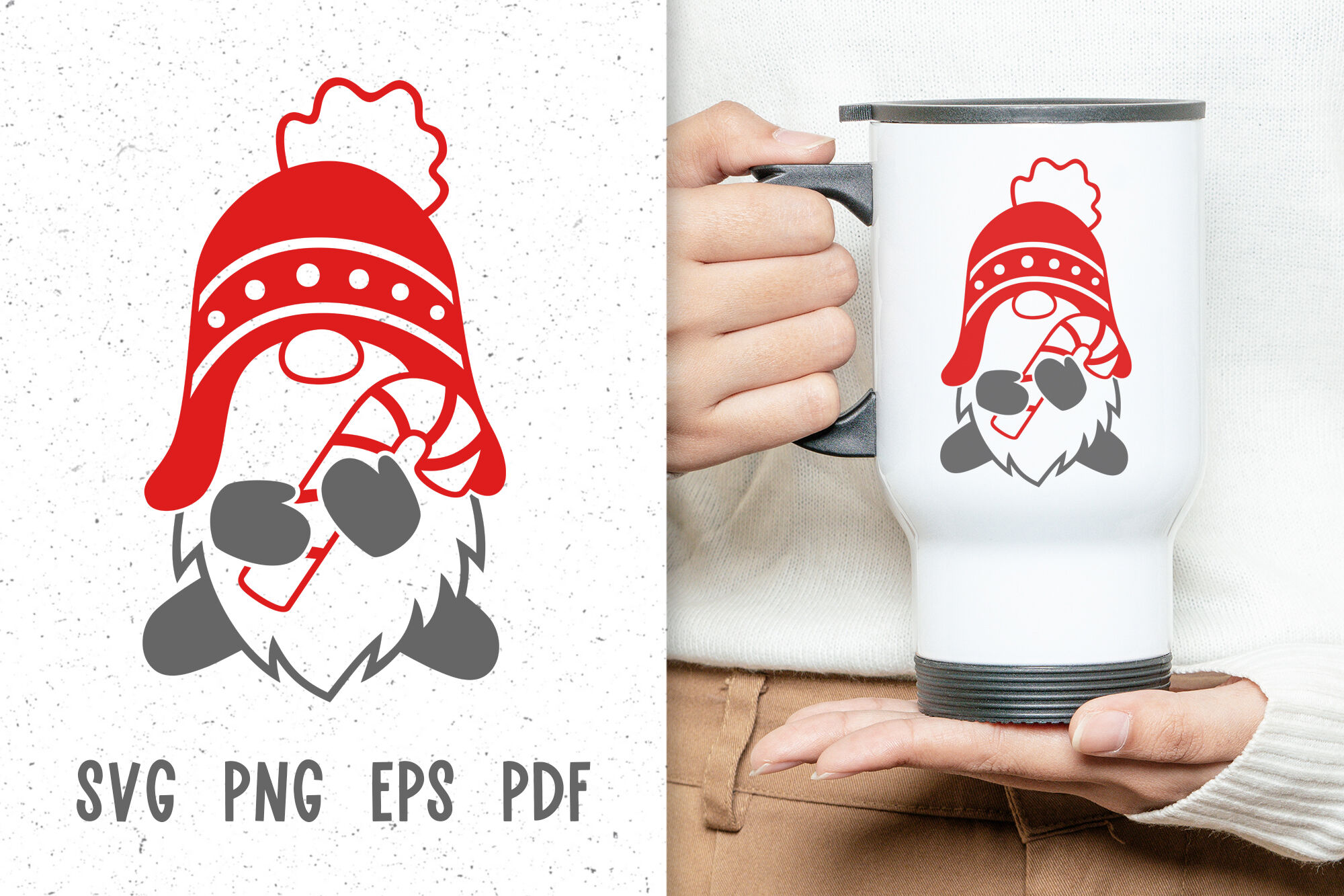 Download Christmas Mug Designs Svg Christmas Gnome Svg Files For Cricut By Green Wolf Art Thehungryjpeg Com PSD Mockup Templates