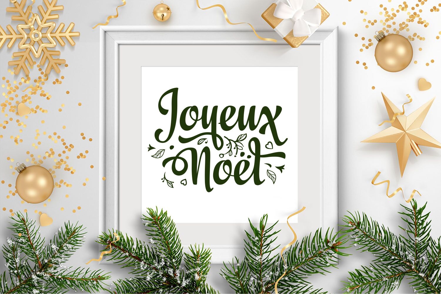 Joyeux Noel French Christmas Svg Lettering Around The World By Zoya Miller Svg Thehungryjpeg Com