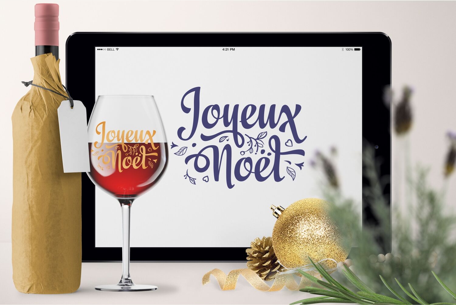 Joyeux Noel French Christmas Svg Lettering Around The World By Zoya Miller Svg Thehungryjpeg Com